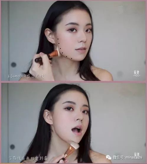 圆脸短下巴的周洁琼为什么这么好看？下半脸完美上镜的技巧在这里！