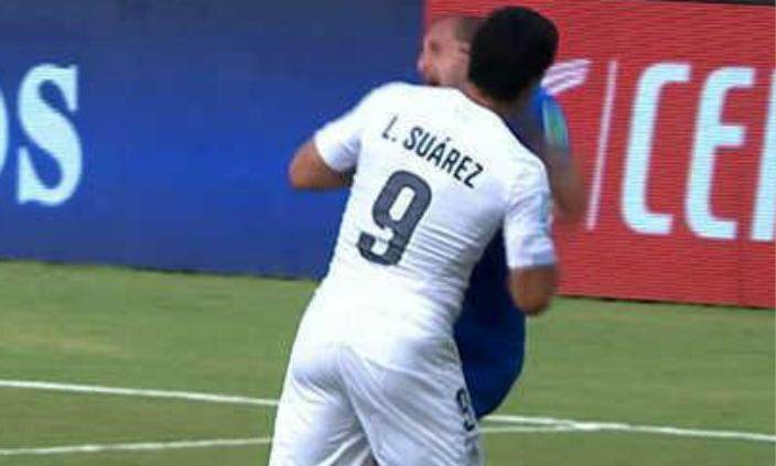 世界杯巴西班牙成员（苏亚雷斯否认当年故意咬基耶利尼：失去平衡脸撞到他，我的牙被撞伤）