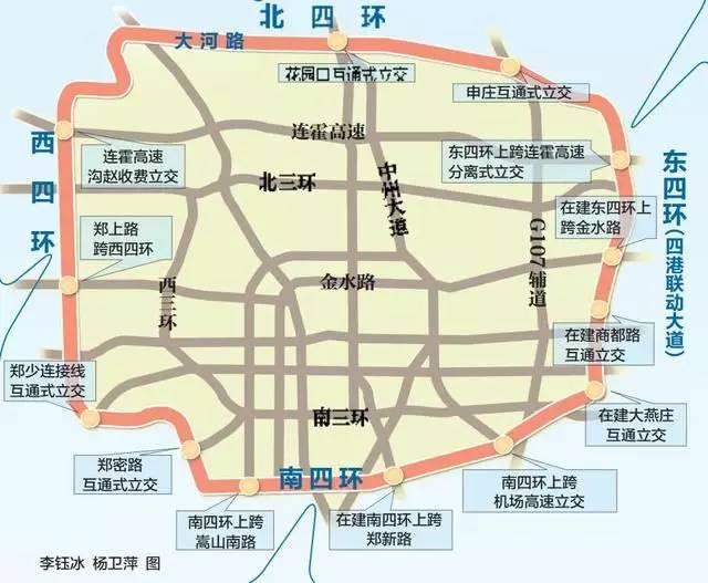 四环一圈多少公里(厉害了，我的大郑州！新建四环快速路，全长约等于北京五环！)