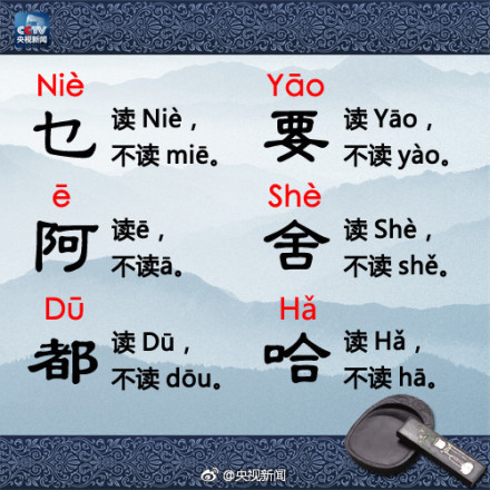 这些姓氏，你读对了吗？别再错啦！