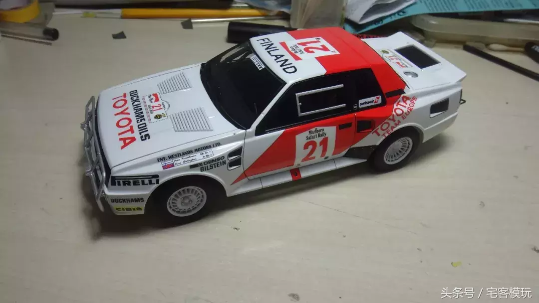 模型制作教程：民用模型 丰田TA64 Celica Safari Rally 1985