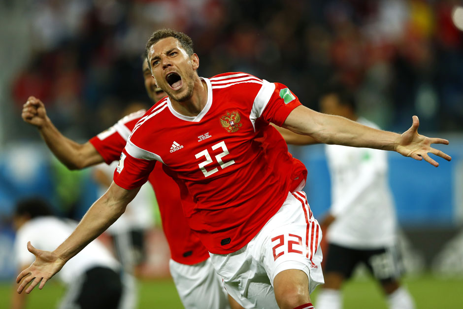 世界杯比赛俄罗斯对埃及（俄罗斯世界杯：俄罗斯3：1胜埃及 出线形势大好(1／)）