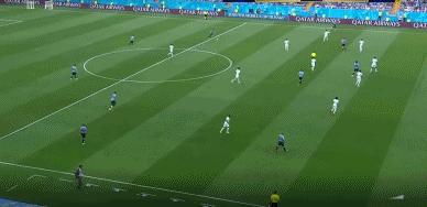 半场：苏亚雷斯国家队百场破门，乌拉圭1-0沙特
