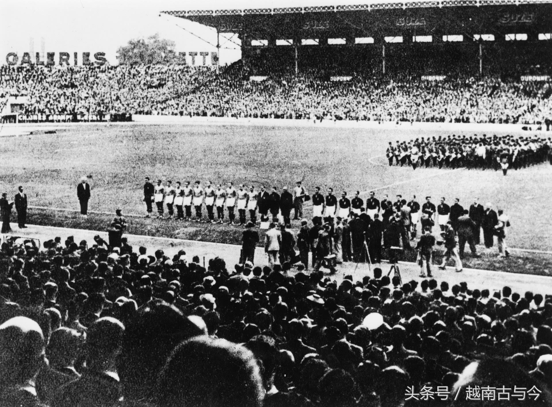 第一届世界杯足球赛在哪个国家(1938年世界杯罕见旧照，印尼成为最先打进世界杯决赛的亚洲国家)