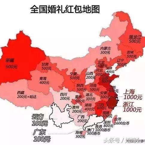 浙江结婚份子钱多少（浙江人结婚给多少红包）