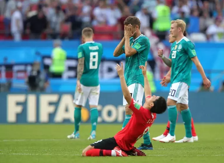 德国对韩国世界杯（7：1横扫巴西的德国队，0：2输给了韩国）