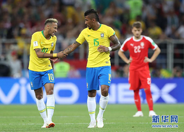 “暴力鸟”发威，巴西拒绝冷门2:0力擒塞尔维亚