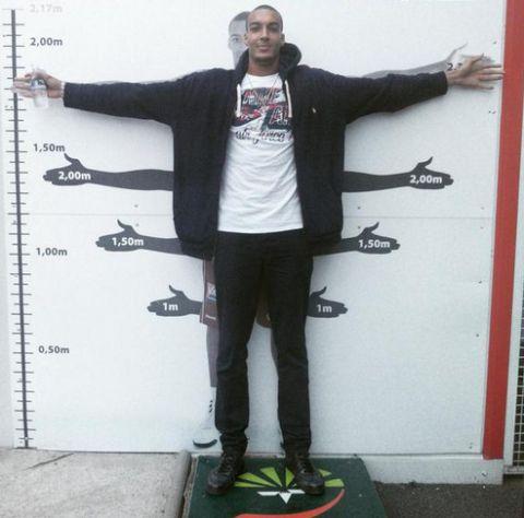 11图看NBA身高与臂展的差距：站着扣篮都行，1人臂展达259cm