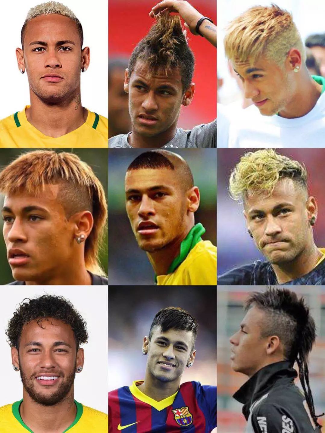 内马尔巴西世界杯发型（内马尔的泡面头其实大有“深意”？足球界的发型比拼你看得懂么）