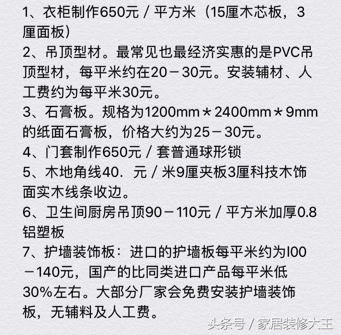 装修前逛15次建材市场，对比89家商家获全套材料报价！全是实在价