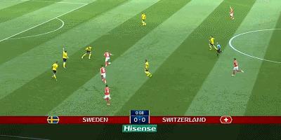 半场：双方破门乏术，瑞典0-0瑞士