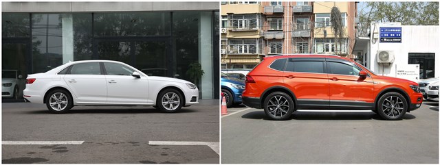 25万买低配奥迪A4L还是高配途观L？看完这4组对比，结果很扎心