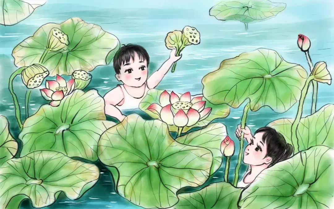 十位诗人,十首《采莲曲》,送你一个唯美夏天
