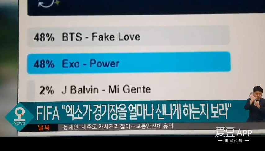 exo世界杯c位（「EXO」「新闻」180706 自豪！EXO《power》亮相世界杯四强赛场登SBS新闻）