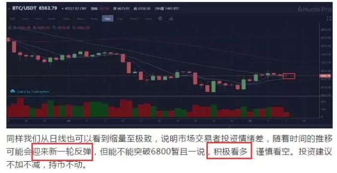 比特币2018.7.8行情分析 小牛要开始了吗？