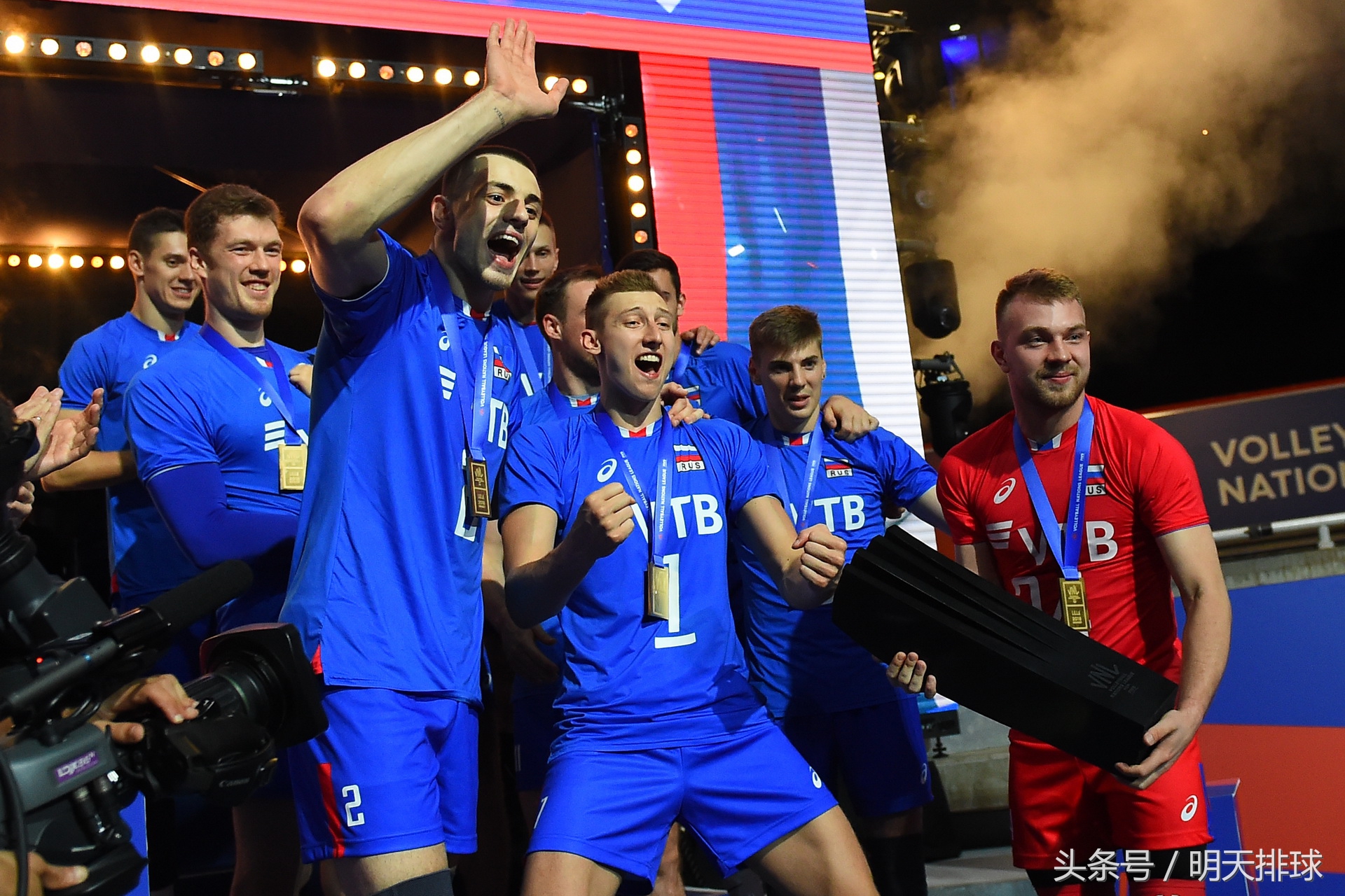 图集｜世界男排联赛总决赛冠军战：俄罗斯3-0战胜法国登顶