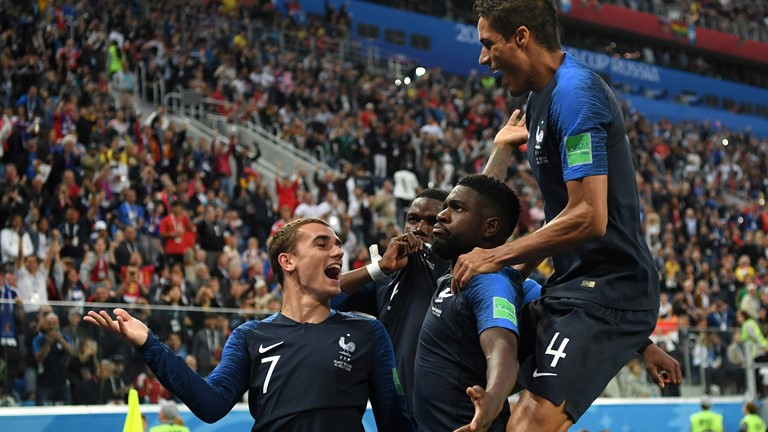 2018年世界杯法国队赛事（世界杯-法国1-0淘汰比利时进军决赛！格子助攻乌姆蒂蒂头槌制胜）