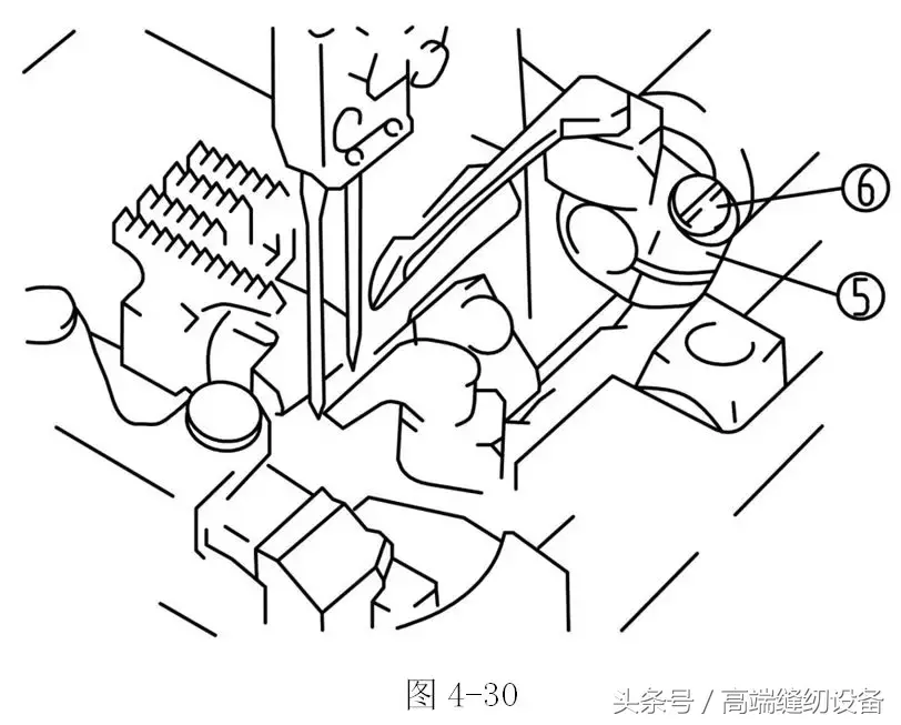 「昊顺高端缝纫设备」小方头式绷缝机的机构调节