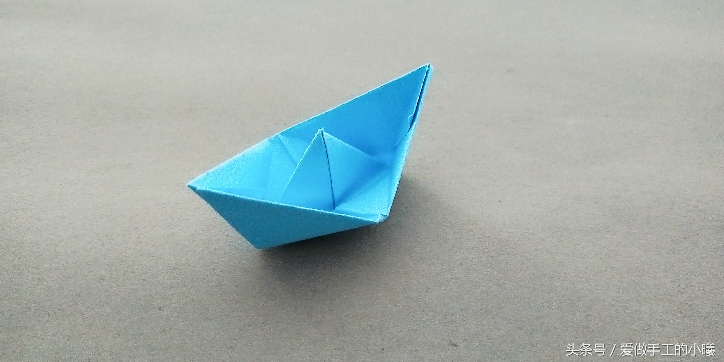 简单小船折纸教程，满满的童年回忆