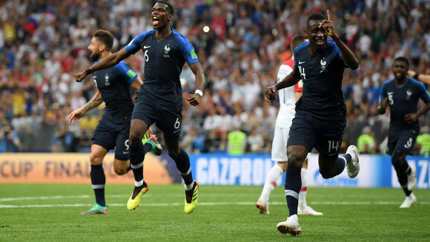 世界杯-法国4-2胜克罗地亚夺冠！曼朱乌龙 格刀博格巴姆巴佩建功