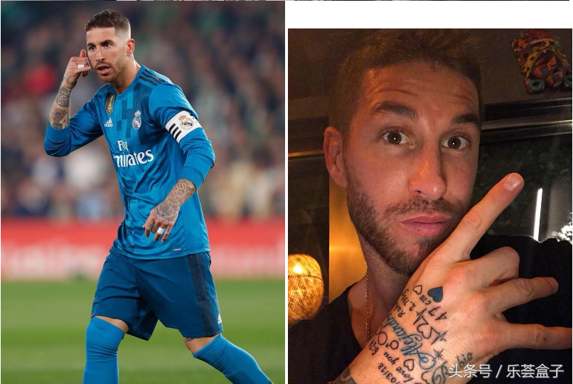 拉莫斯身上有很多纹身杰作.