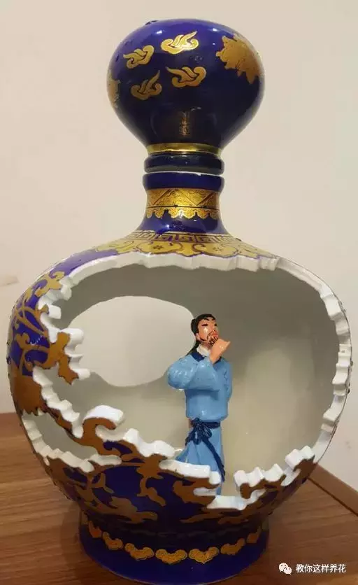 扔掉的废酒瓶,花友改成绝世花盆,别人出1000块都不卖!