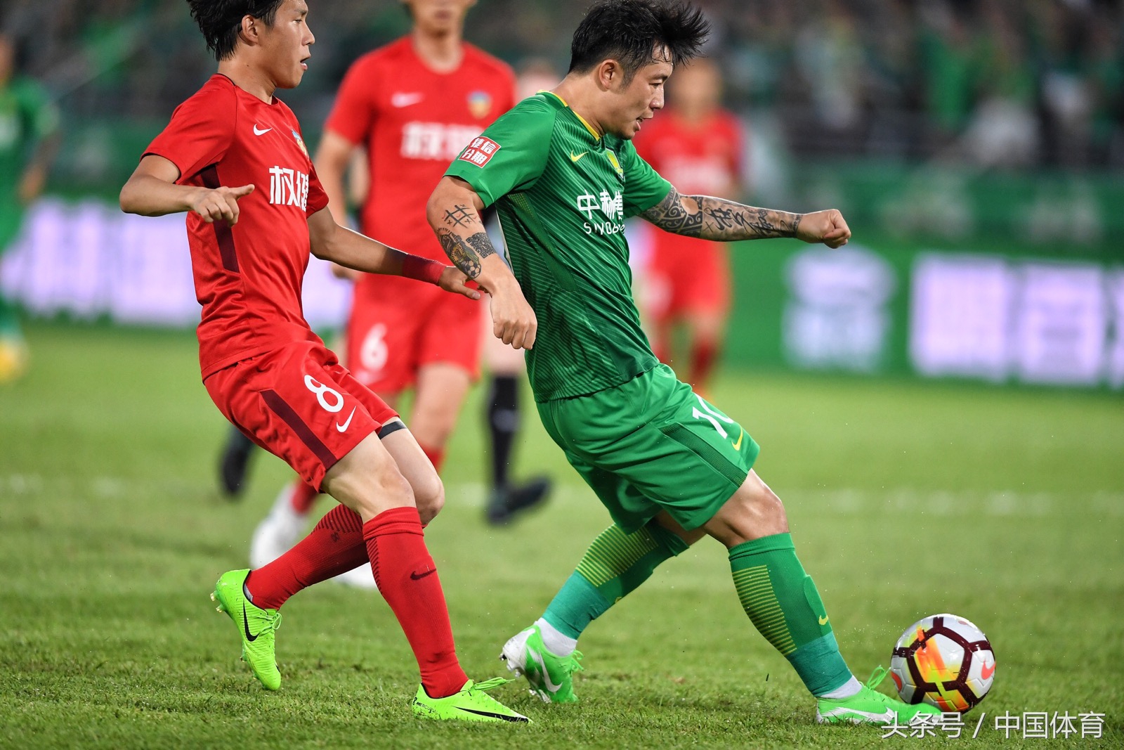 北京中赫国安vs天津权健(2018赛季中超联赛第13轮 北京国安3比2胜天津