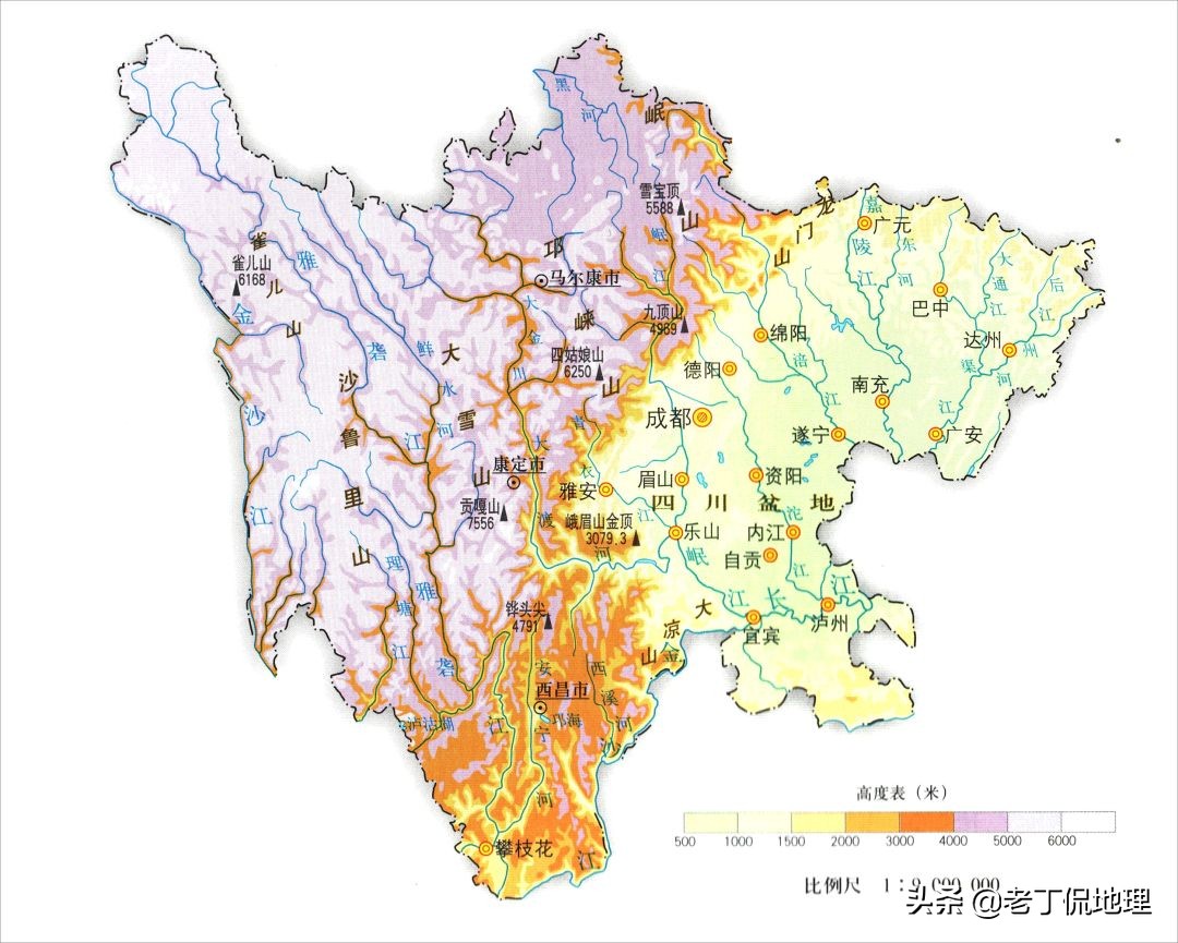 山西河北两省地图（看完就知道这两省的位置在哪）