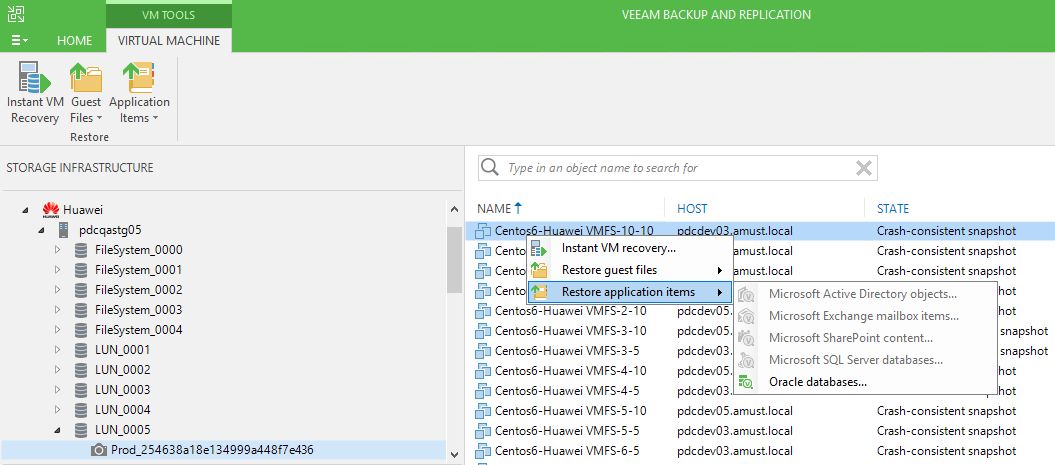 Veeam备份软件和华为OceanStor存储快照联动何用之有？