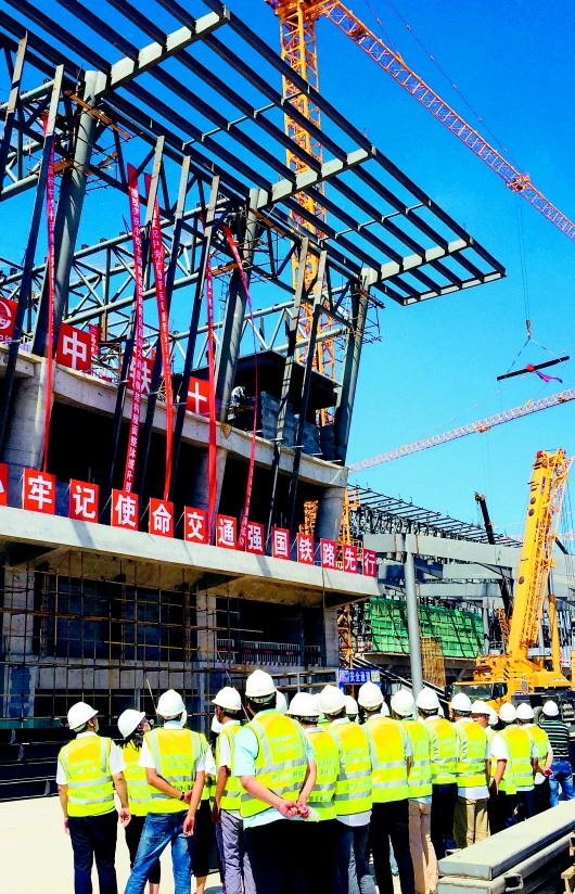 5个月！青岛西站主体封顶 未来10分钟可达北站 - 液压汇