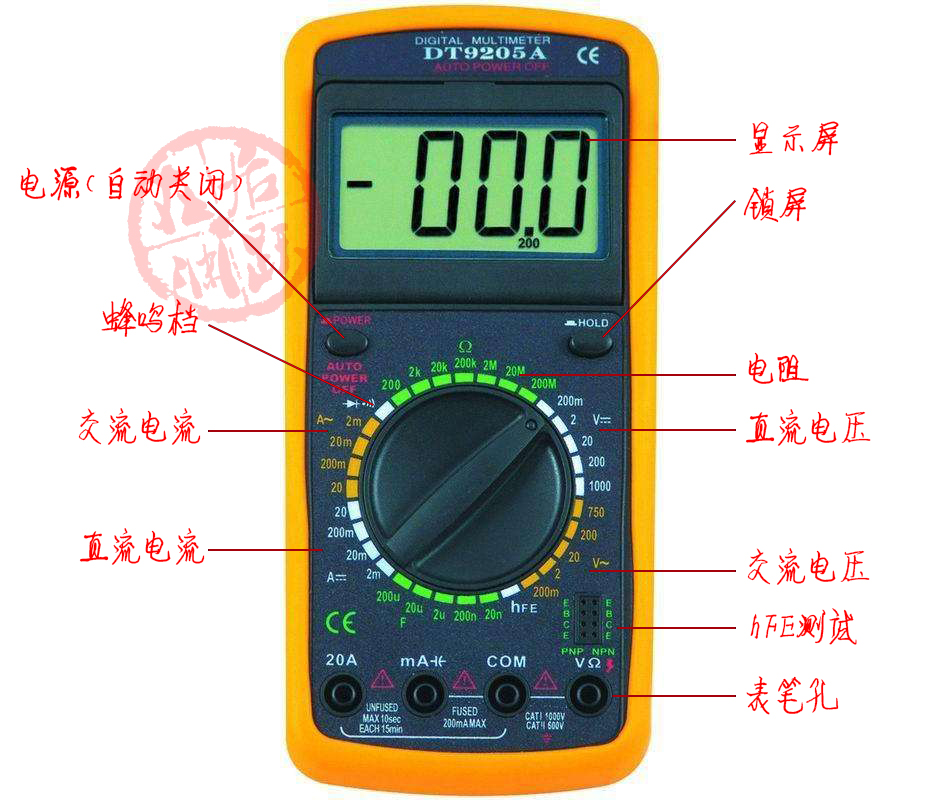 万用表的档位介绍图图片