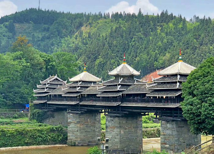 柳州三江风雨桥:风景如画,世界第一鼓楼!