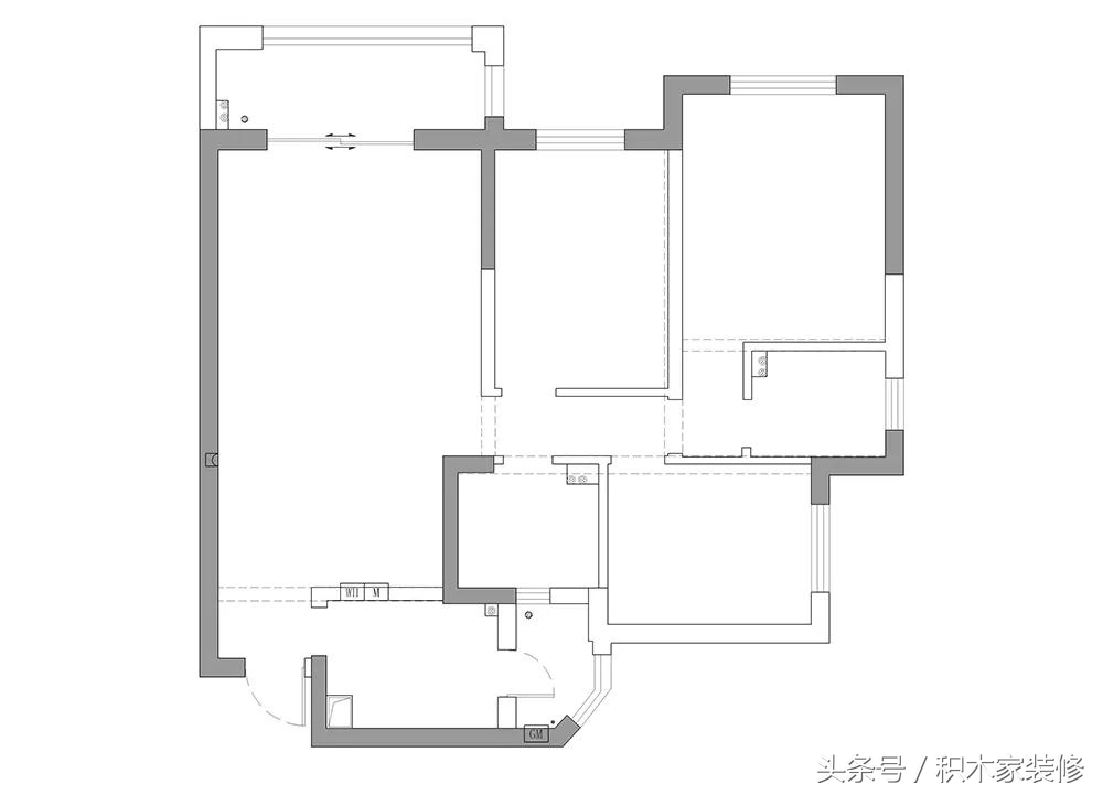124㎡现代简约风半包硬装8万，厨房衣帽间超大收纳空间，温馨满满
