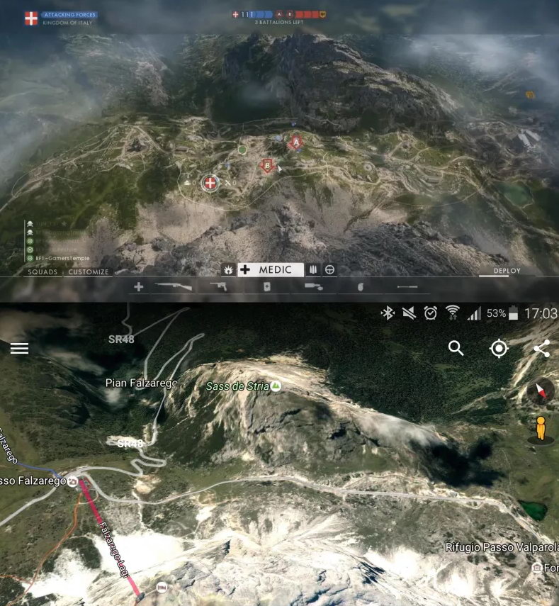 一张地图引发的争议《战地1》格拉巴山到底在哪里？