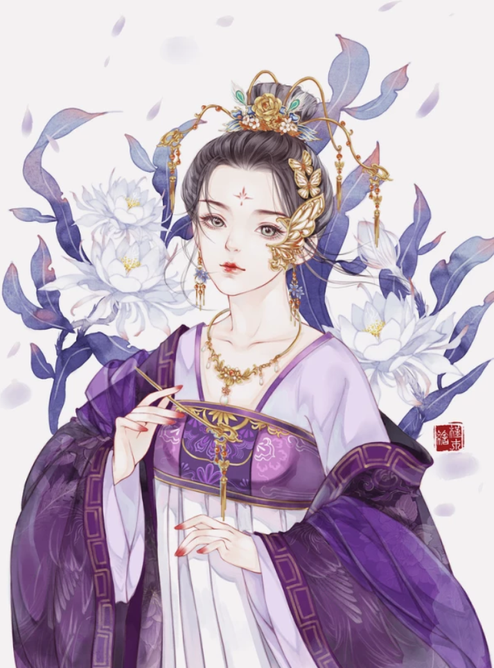 十二星座化身手绘古风美人，白羊座是凤临天下，摩羯座是一代侠女