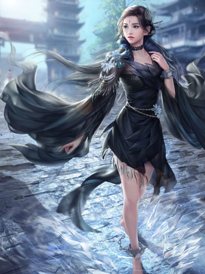 十二星座化身手绘古风美人，白羊座是凤临天下，摩羯座是一代侠女