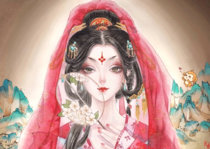 十二星座化身手绘古风美人，白羊座是凤临天下，摩羯座是一代侠女