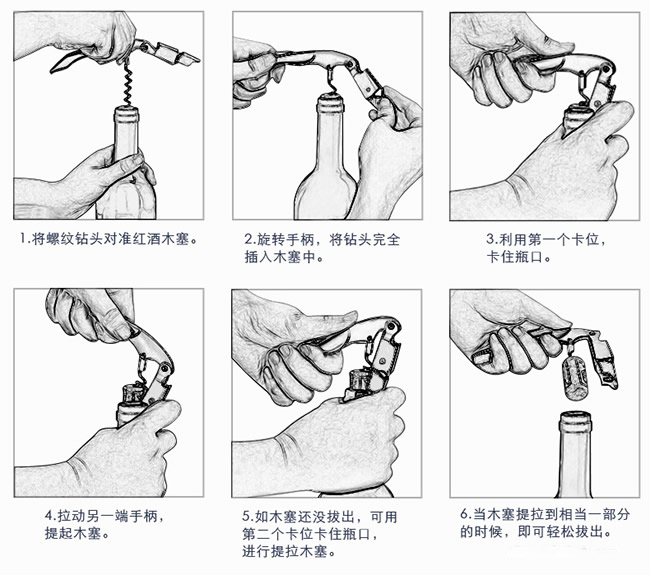 红酒开瓶器怎么用（图文讲解红酒开瓶器的正确用法）