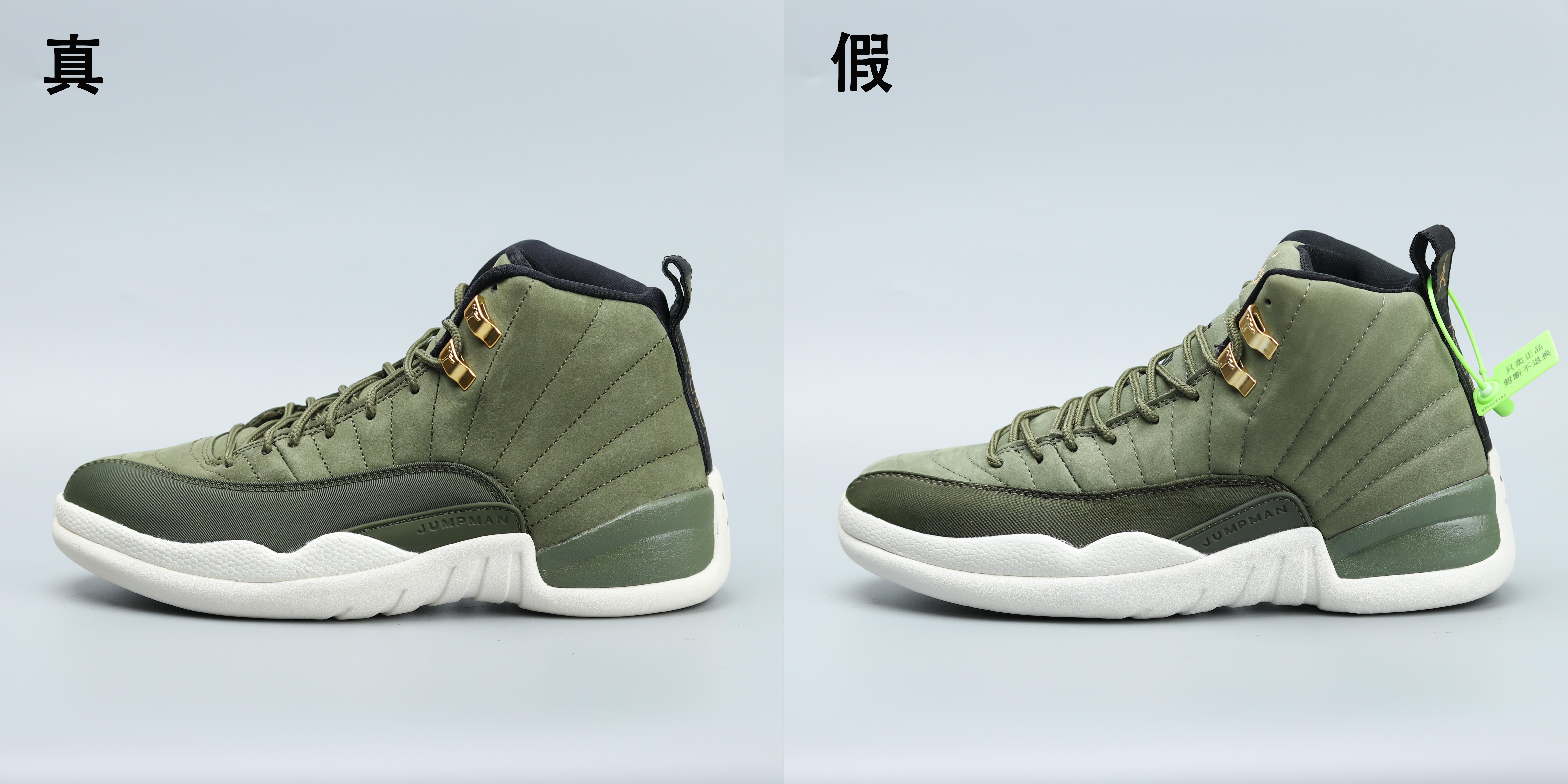 nike篮球鞋正品(致敬克里斯·保罗，Nike AJ12保罗CP3橄榄绿真假大对比)