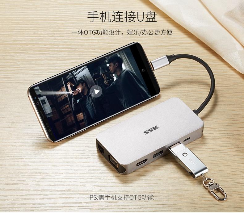 超级本的救星，接口的大满贯——SSK飚王type-C拓展坞使用体验
