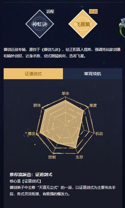 古剑奇谭OL：御剑近战飞星证道流该怎么玩？飞星PVP技能指引攻略