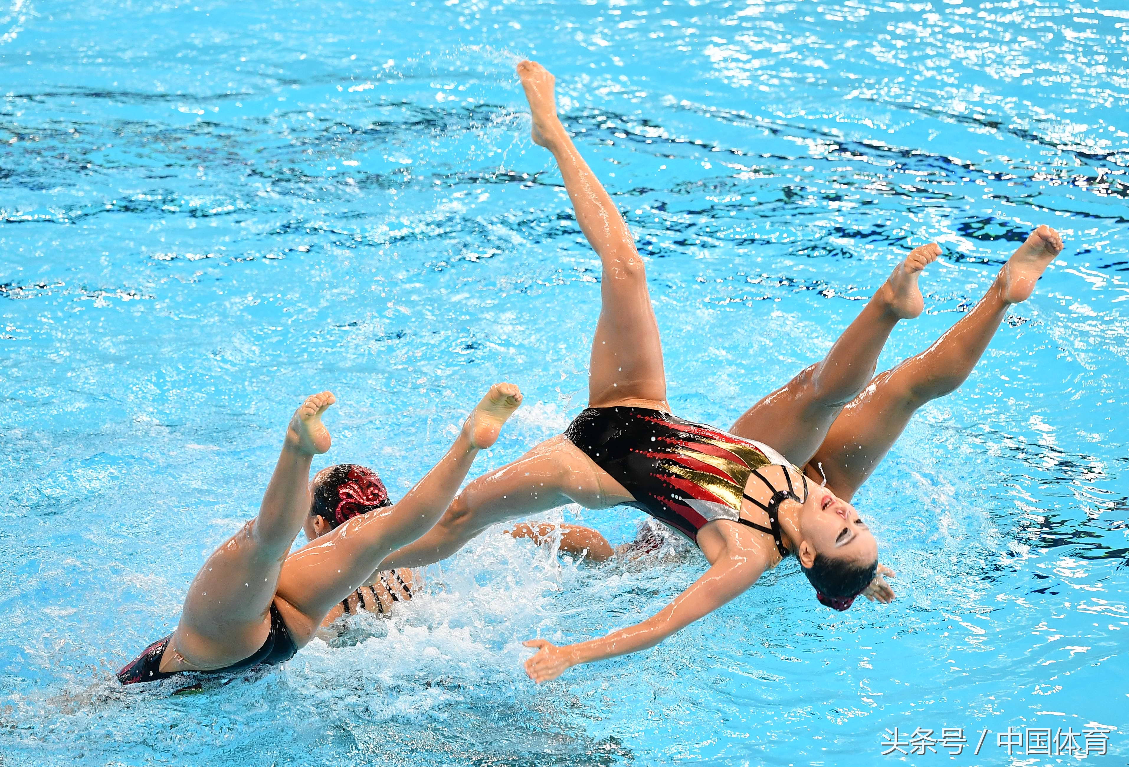 雅加达亚运会花样游泳集体项目比赛