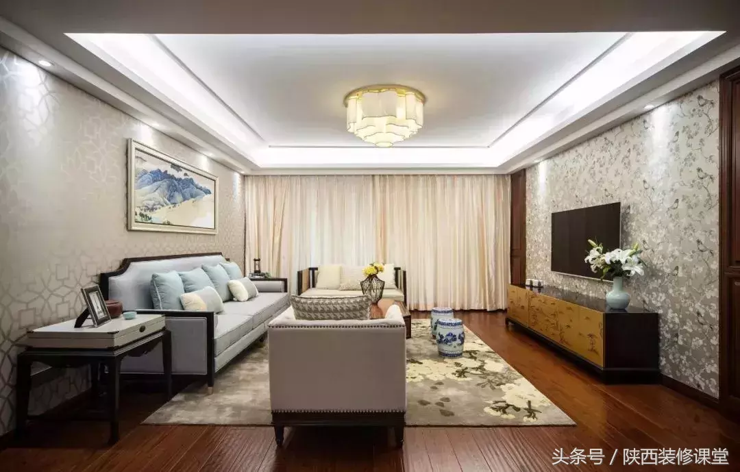 30款新中式客厅,东方颜值
