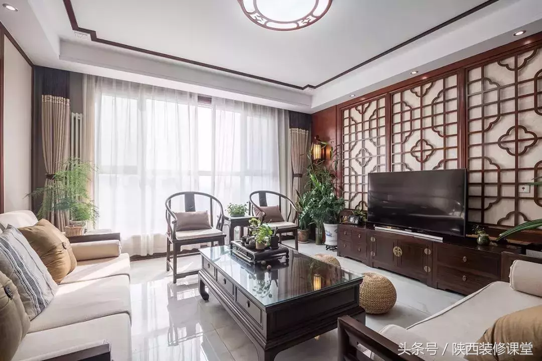 30款新中式客厅,东方颜值