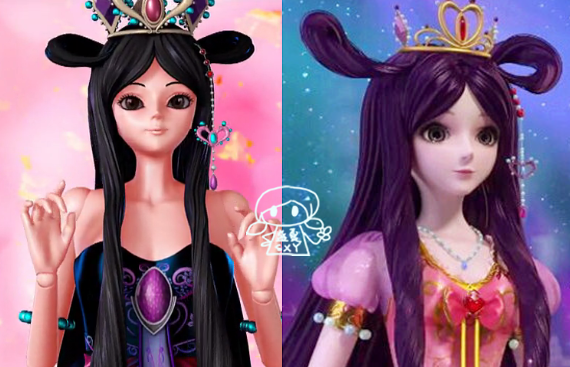 旧版精灵梦叶罗丽四位公主的改版，灵公主换新妆，金莲公主最罕见