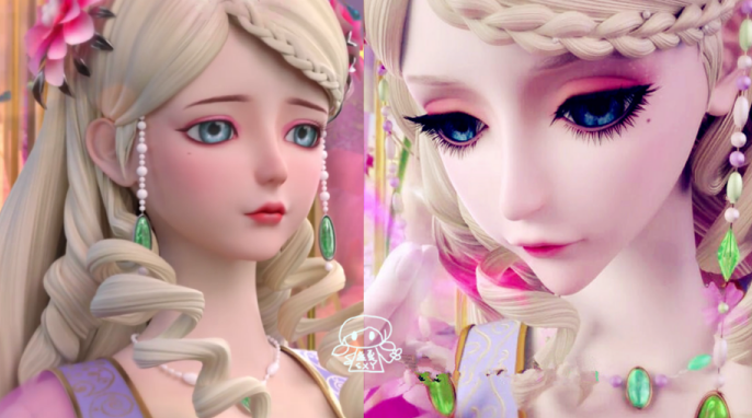 旧版精灵梦叶罗丽四位公主的改版，灵公主换新妆，金莲公主最罕见