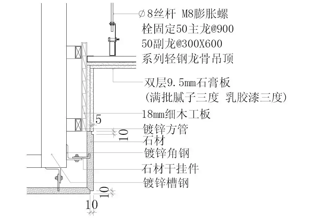 吊顶造型设计施工图画法及注意事项（三）