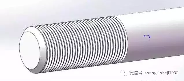 SolidWorks螺纹线建立及工程图教学