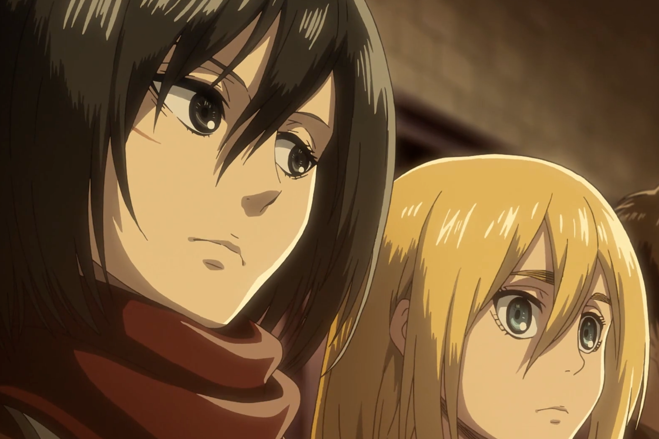 希斯特利亚雷斯英文(《进击的巨人》两大女神同镜共舞,三笠和希斯特利