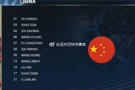 女足亚少赛预选赛U16中国女足20-0关岛